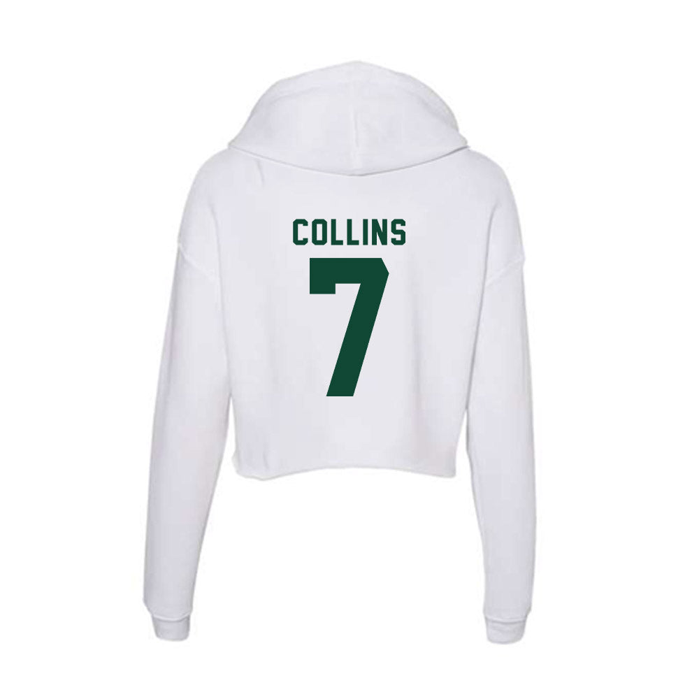Hawaii - NCAA Women's Basketball : Ella Collins - Women's Crop Fleece Hoodie-1