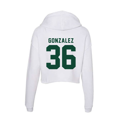 Hawaii - NCAA Baseball : Sebastian Gonzalez - Women's Crop Fleece Hoodie-1