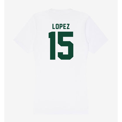 Hawaii - NCAA Women's Volleyball : Leilani Lopez - Women's V-Neck T-Shirt-1