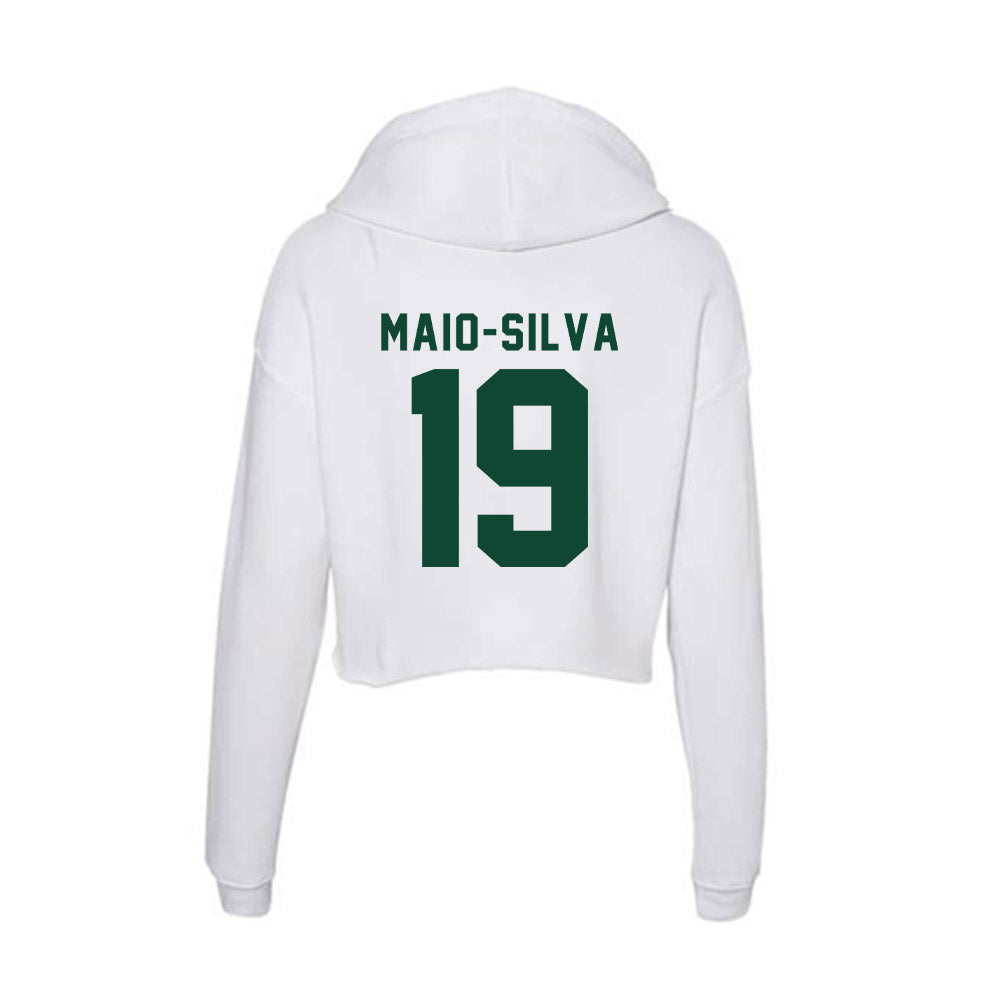 Hawaii - NCAA Softball : Briana Maio-Silva - Women's Crop Fleece Hoodie-1