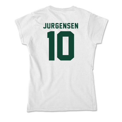 Hawaii - NCAA Football : Bjorn Jurgensen - Soft Style Women’s T-Shirt-1