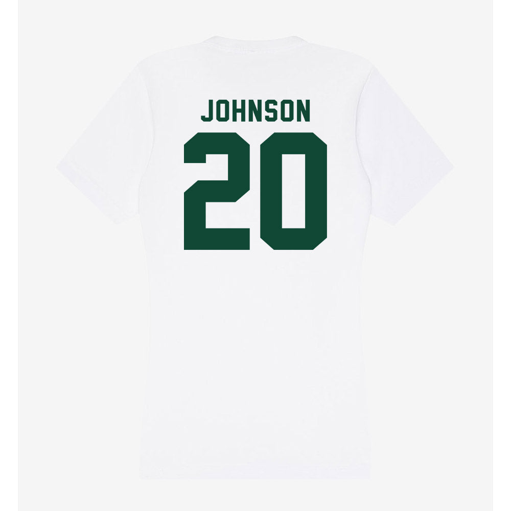 Hawaii - NCAA Men's Basketball : Isaac Johnson - Women's V-Neck T-Shirt-1