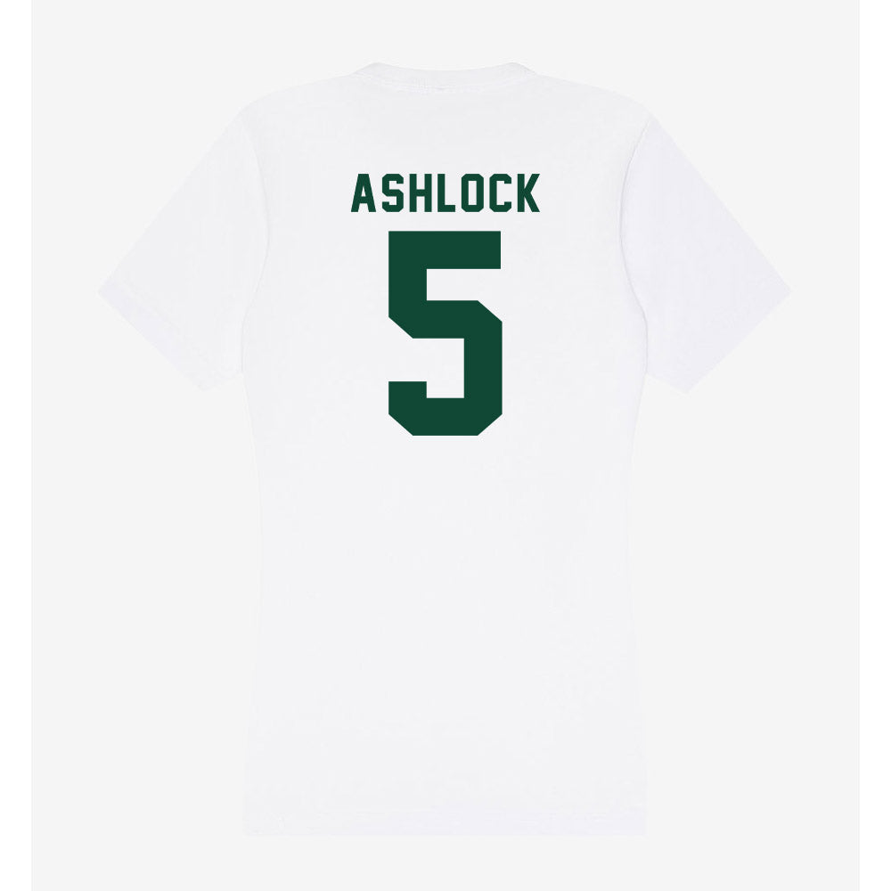 Hawaii - NCAA Football : Pofele Ashlock - Women's V-Neck T-Shirt-1