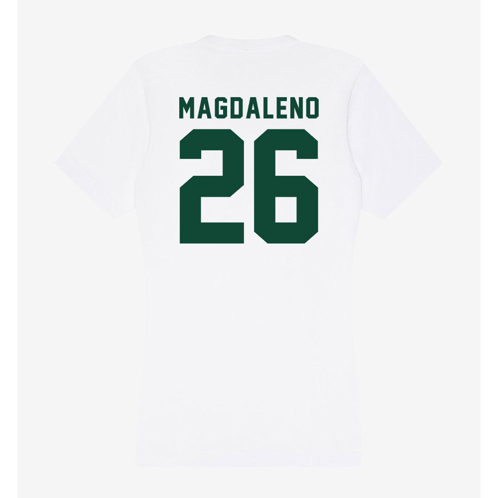 Hawaii - NCAA Baseball : Isaiah Magdaleno - Women's V-Neck T-Shirt-1
