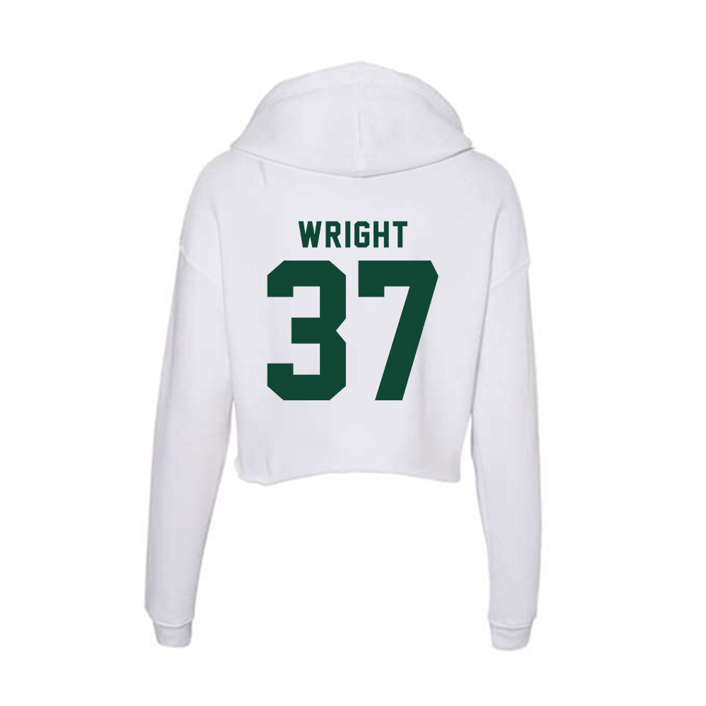 Hawaii - NCAA Baseball : Gabe Wright - Women's Crop Fleece Hoodie-1