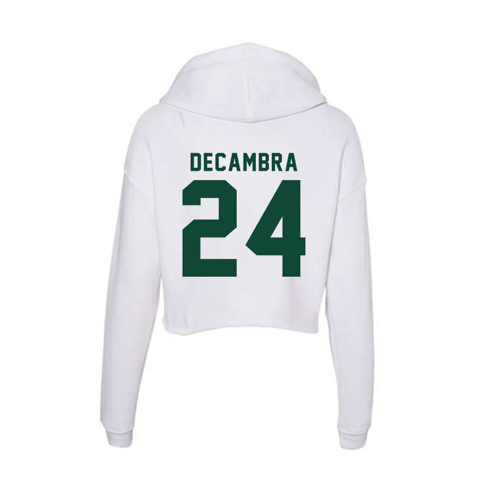 Hawaii - NCAA Football : Kodi DeCambra - Women's Crop Fleece Hoodie-1