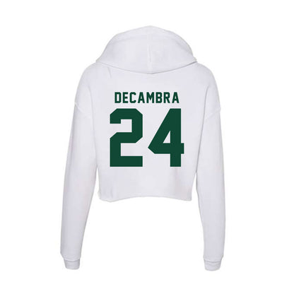 Hawaii - NCAA Football : Kodi DeCambra - Women's Crop Fleece Hoodie-1