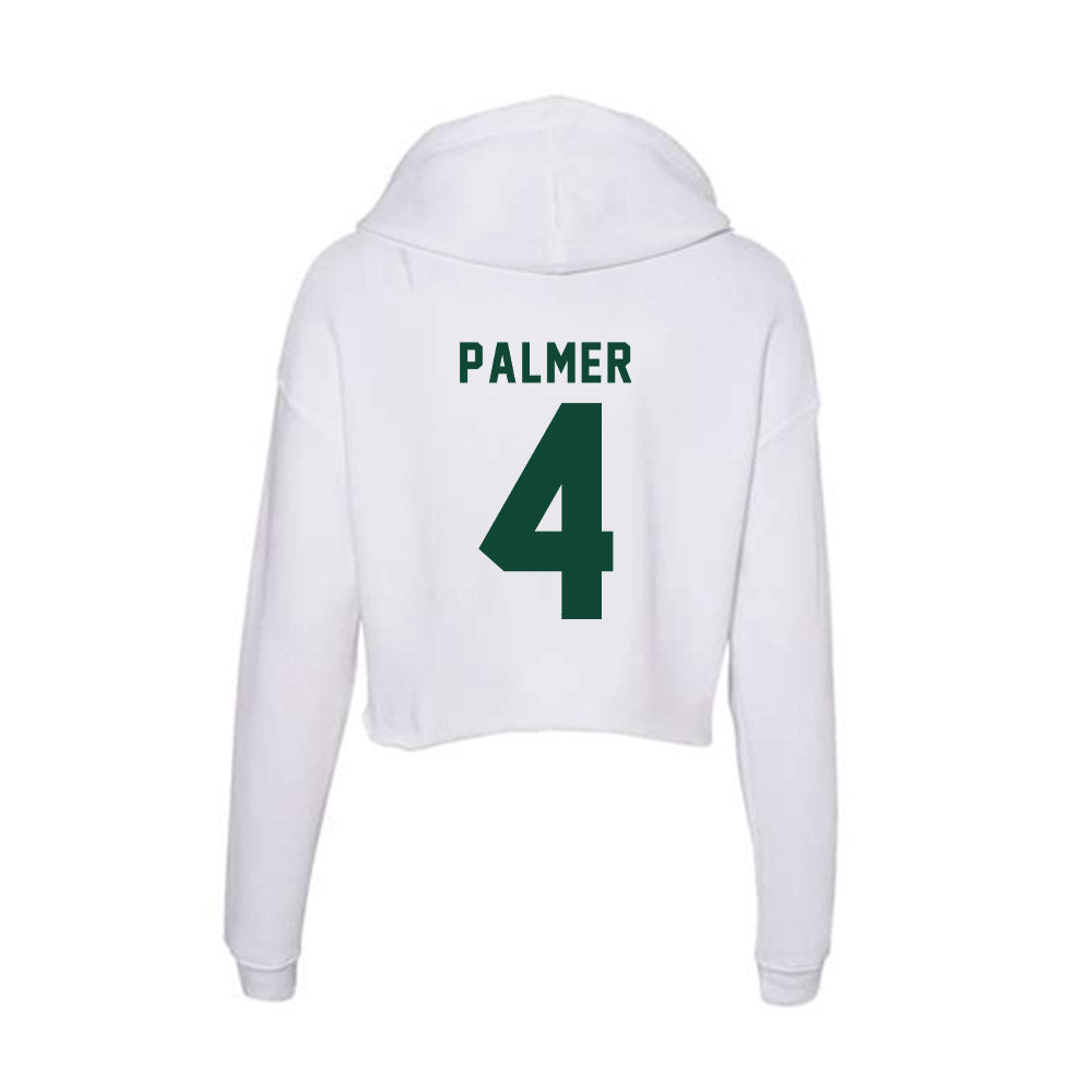 Hawaii - NCAA Football : Elijah Palmer - Women's Crop Fleece Hoodie-1