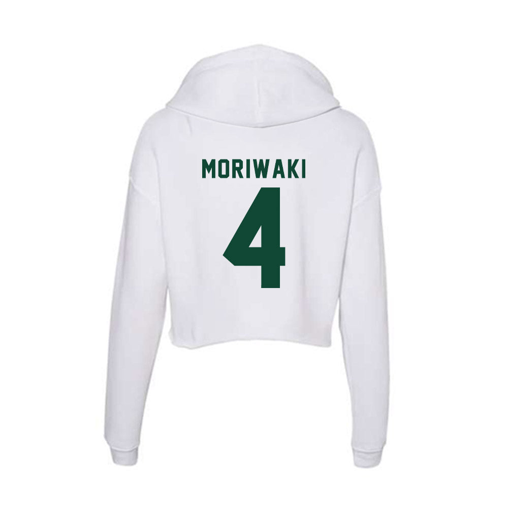 Hawaii - NCAA Women's Volleyball : Kahea Moriwaki - Women's Crop Fleece Hoodie-1