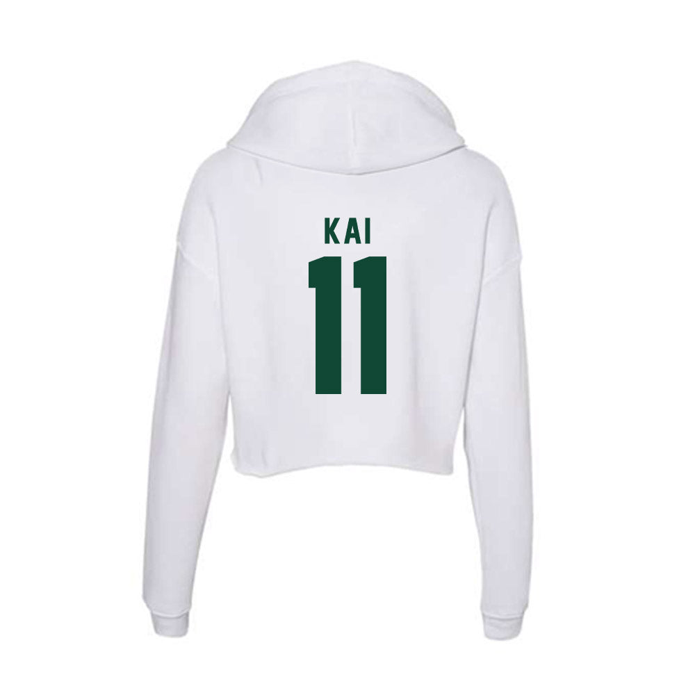 Hawaii - NCAA Softball : Keely Kai - Women's Crop Fleece Hoodie-1