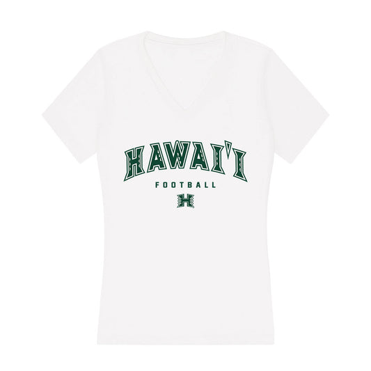 Hawaii - NCAA Football : Spencer Elliott - Classic Shersey Women's V-Neck T-Shirt-0