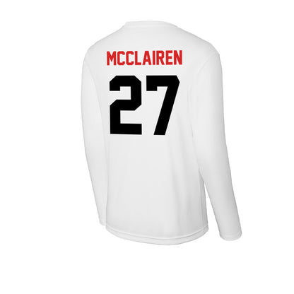 Davidson - NCAA Football : Revis McClairen - Activewear Long Sleeve T-Shirt-1