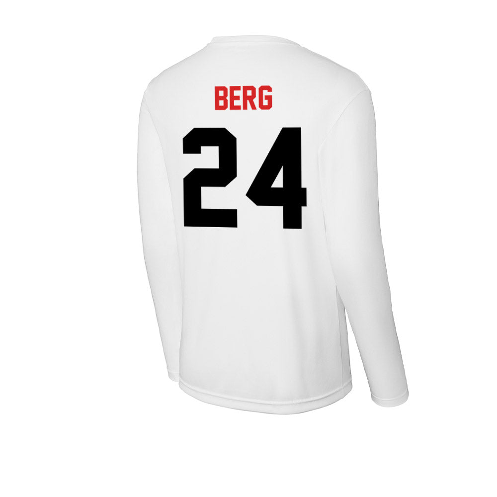 Davidson - NCAA Football : Brodey Berg - Activewear Long Sleeve T-Shirt-1