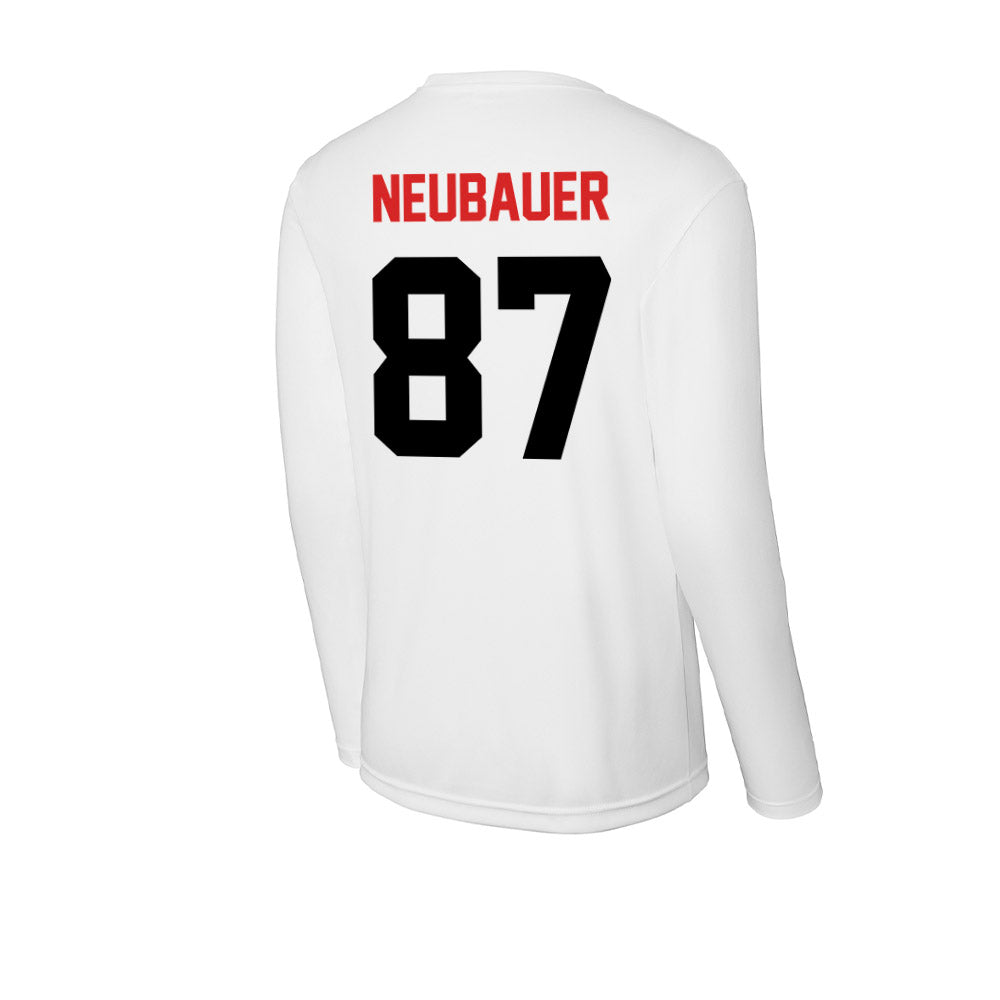 Davidson - NCAA Football : Cal Neubauer - Activewear Long Sleeve T-Shirt-1