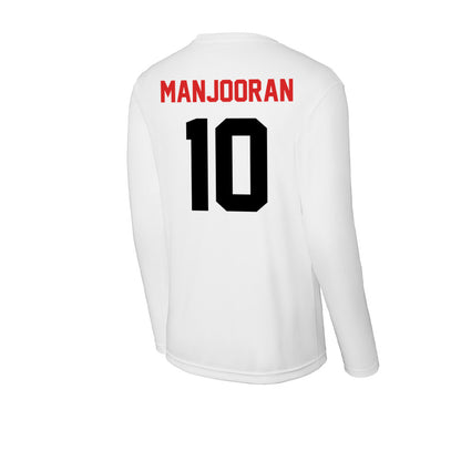 Davidson - NCAA Baseball : Matthew Manjooran - Activewear Long Sleeve T-Shirt-1