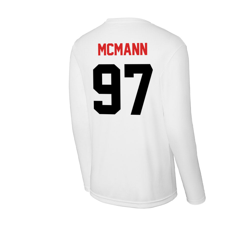 Davidson - NCAA Football : Liam McMann - Activewear Long Sleeve T-Shirt-1
