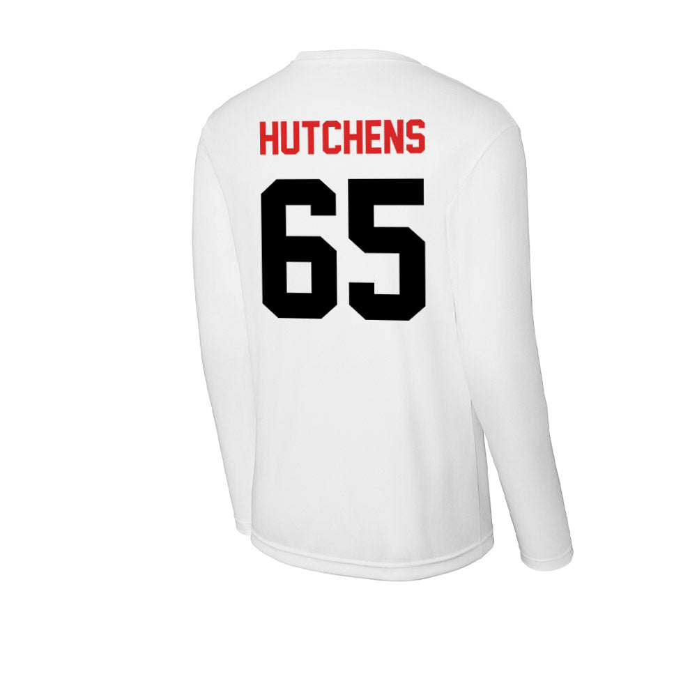 Davidson - NCAA Football : Russell Hutchens - Activewear Long Sleeve T-Shirt-1