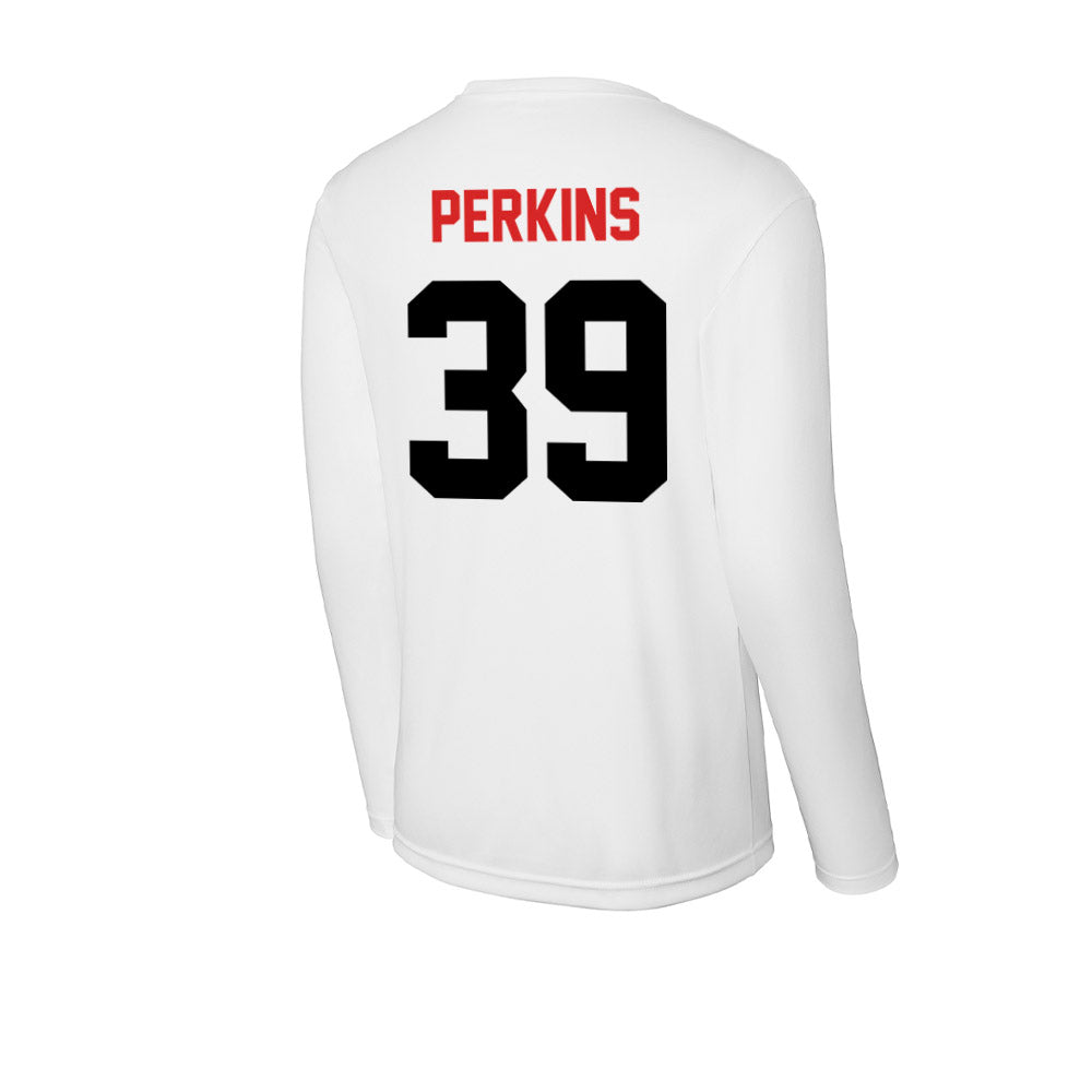 Davidson - NCAA Baseball : Wilson Perkins - Activewear Long Sleeve T-Shirt-1