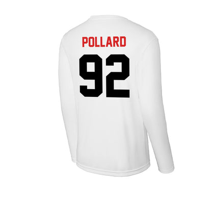 Davidson - NCAA Football : Zavier Pollard - Activewear Long Sleeve T-Shirt-1