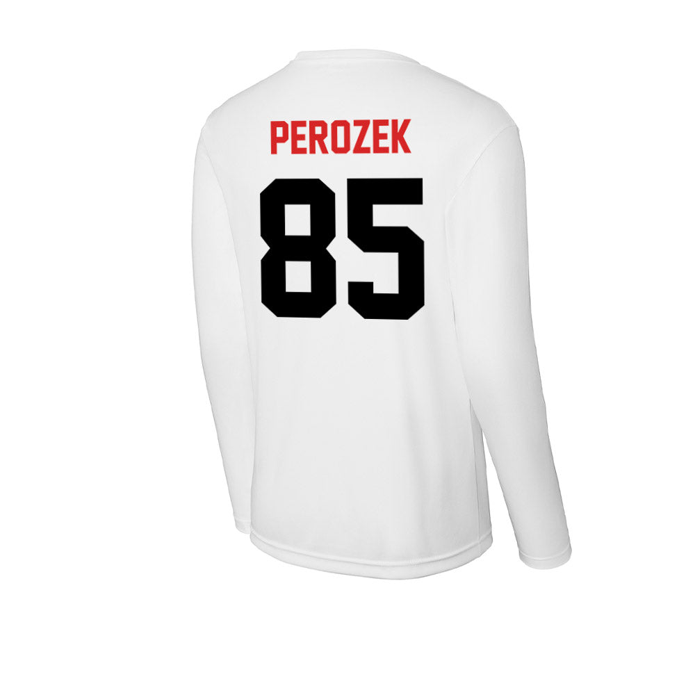 Davidson - NCAA Football : Jack Perozek - Activewear Long Sleeve T-Shirt-1