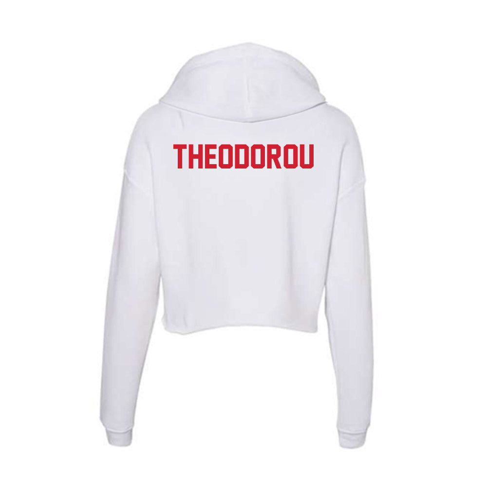 Arkansas State - NCAA Women's Gymnastics : Alex Theodorou - Women's Crop Fleece Hoodie-1