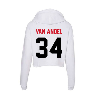Arkansas State - NCAA Football : Clune Van Andel - Women's Crop Fleece Hoodie-1