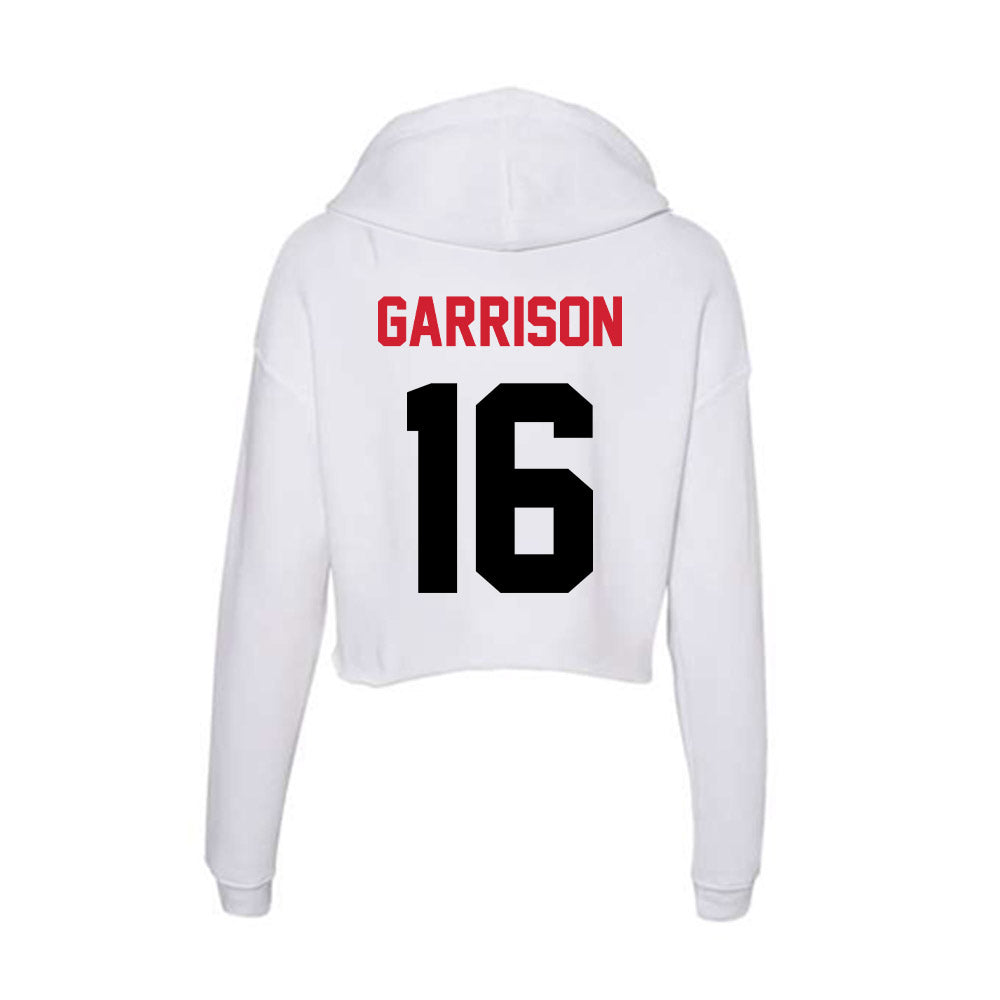 Arkansas State - NCAA Baseball : Cooper Garrison - Women's Crop Fleece Hoodie-1