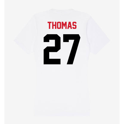 Arkansas State - NCAA Football : AJ Thomas - Women's V-Neck T-Shirt-1