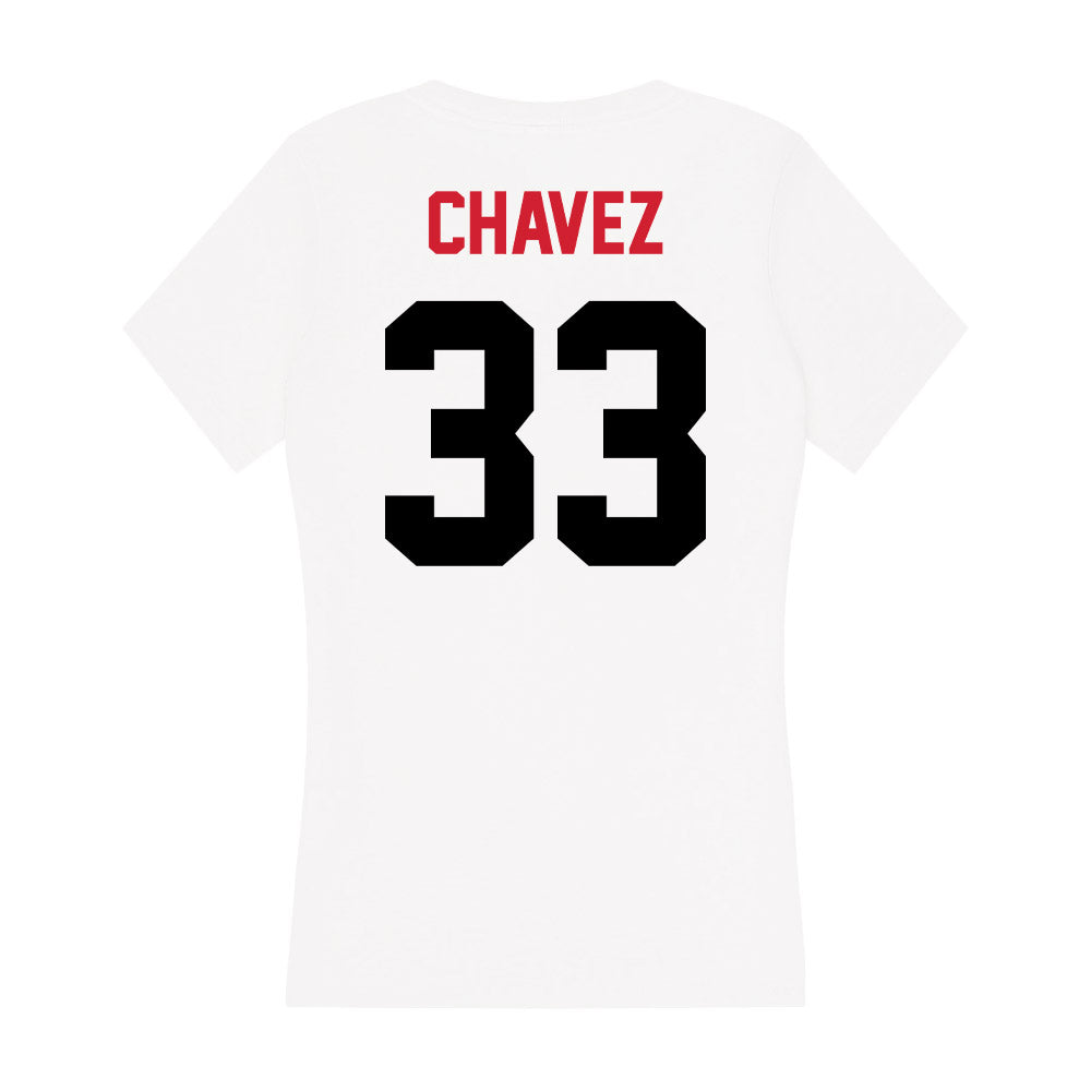 Arkansas State - NCAA Women's Bowling : Malaya Chavez - Women's V-Neck T-Shirt-1
