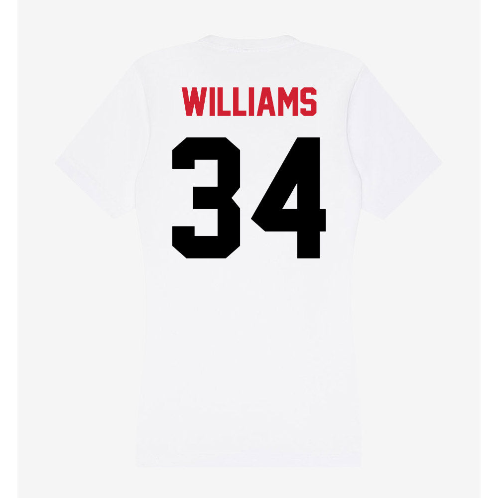 Arkansas State - NCAA Football : Marquis Williams - Women's V-Neck T-Shirt-1
