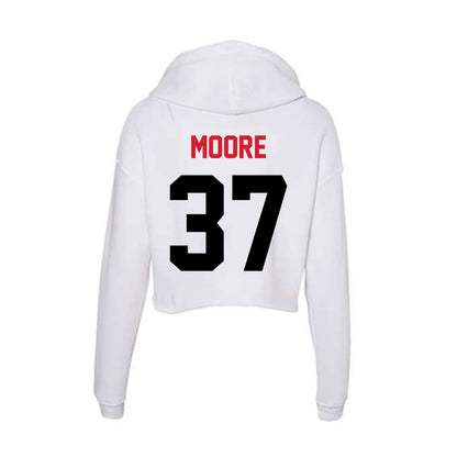 Arkansas State - NCAA Football : Ashton Moore - Women's Crop Fleece Hooded Sweatshirt-1