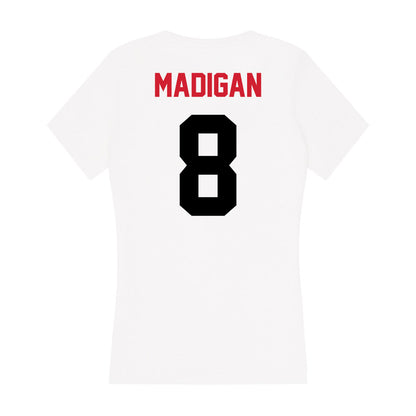 Arkansas State - NCAA Women's Volleyball : Erin Madigan - Women's V-Neck T-Shirt-1