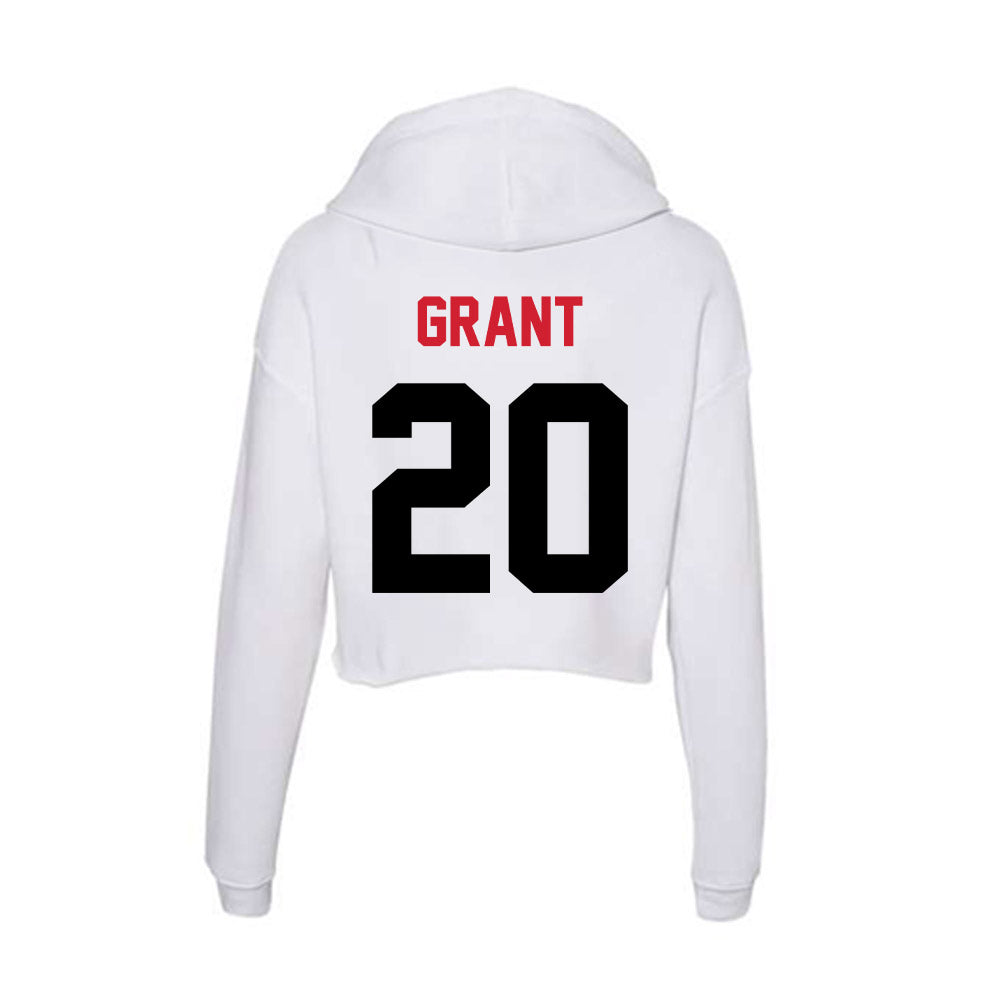 Arkansas State - NCAA Football : TJ Grant - Women's Crop Fleece Hoodie-1
