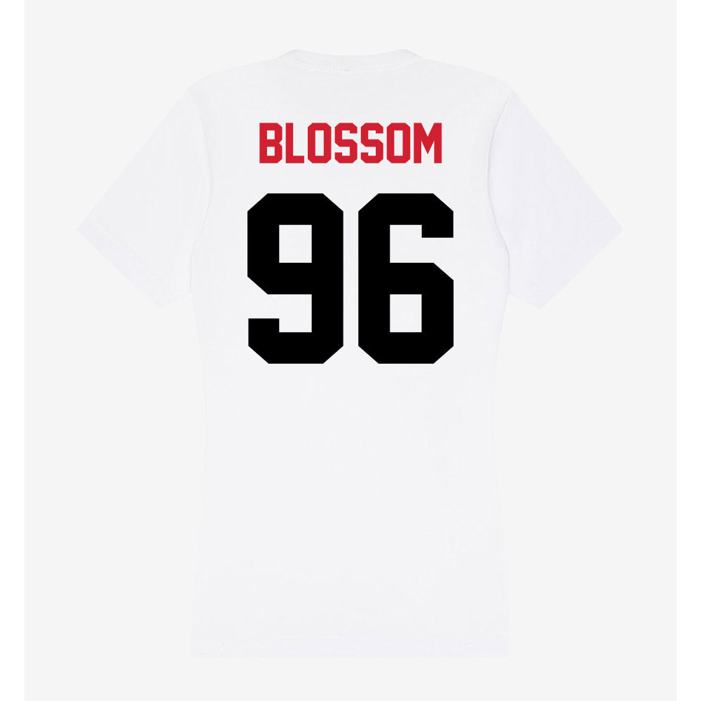 Arkansas State - NCAA Football : Ronnie Blossom - Women's V-Neck T-Shirt-1