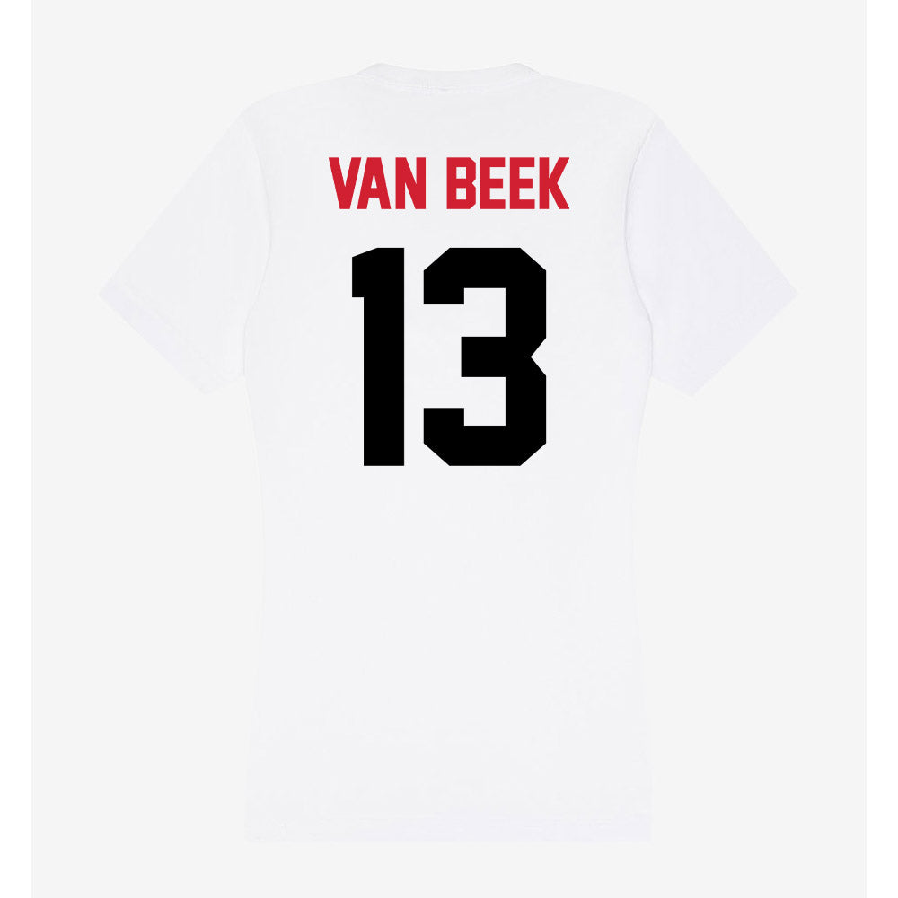 Arkansas State - NCAA Women's Soccer : Ryleigh Van Beek - Women's V-Neck T-Shirt-1