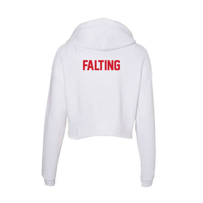 Arkansas State - NCAA Men's Track & Field : Gabe Falting - Women's Crop Fleece Hoodie-1