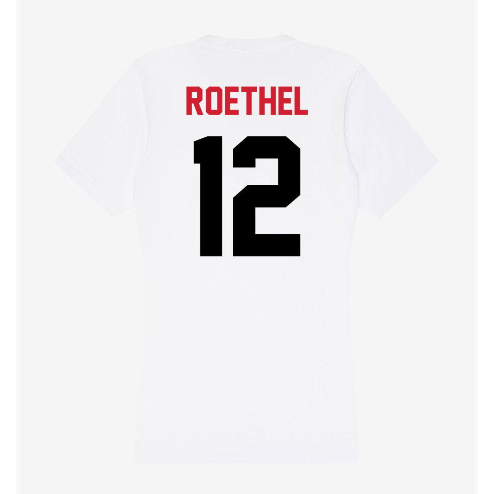 Arkansas State - NCAA Women's Volleyball : Eden Roethel - Women's V-Neck T-Shirt-1