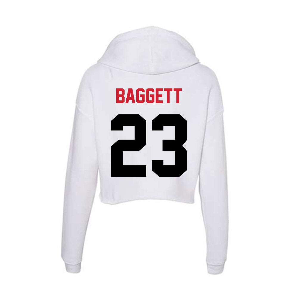 Arkansas State - NCAA Football : Solomon Baggett - Women's Crop Fleece Hoodie-1