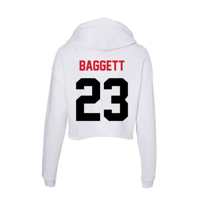 Arkansas State - NCAA Football : Solomon Baggett - Women's Crop Fleece Hoodie-1
