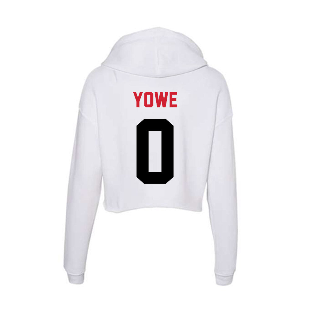 Arkansas State - NCAA Football : Trenton Yowe - Women's Crop Fleece Hoodie-1