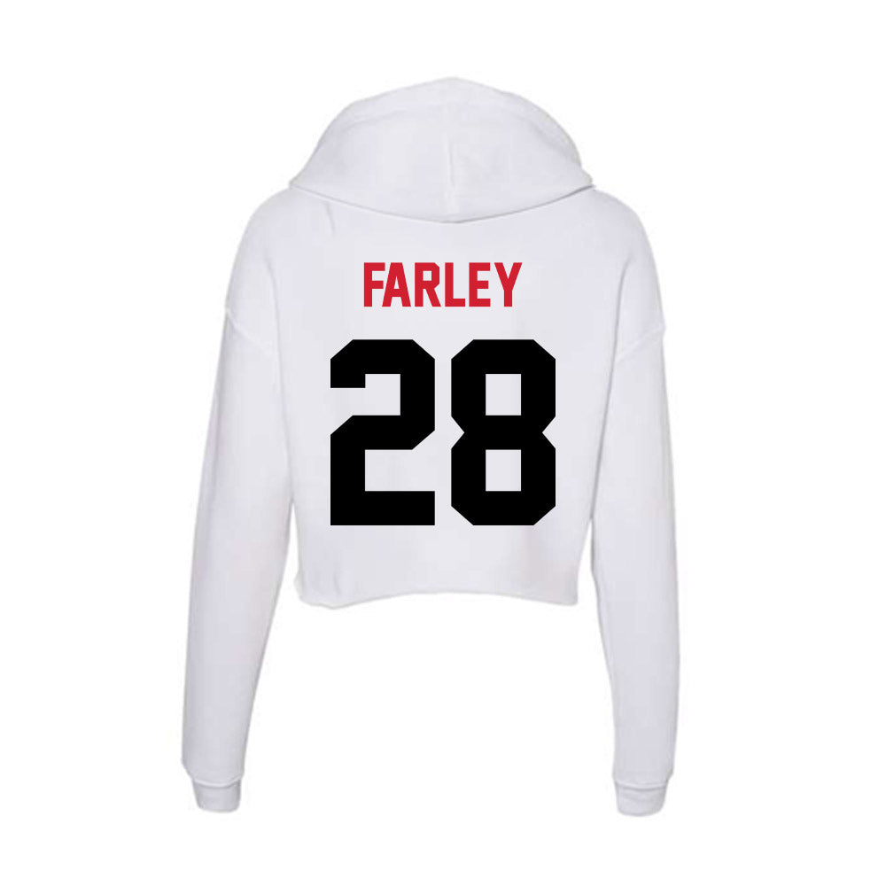 Arkansas State - NCAA Baseball : Dylan Farley - Women's Crop Fleece Hoodie-1