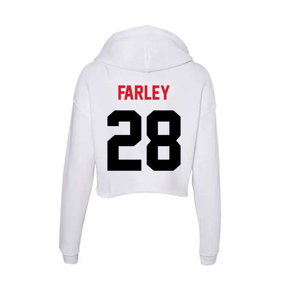 Arkansas State - NCAA Baseball : Dylan Farley - Women's Crop Fleece Hoodie-1