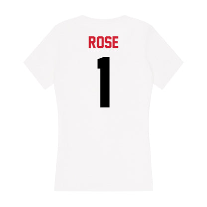 Arkansas State - NCAA Women's Basketball : Crislyn Rose - Women's V-Neck T-Shirt-1