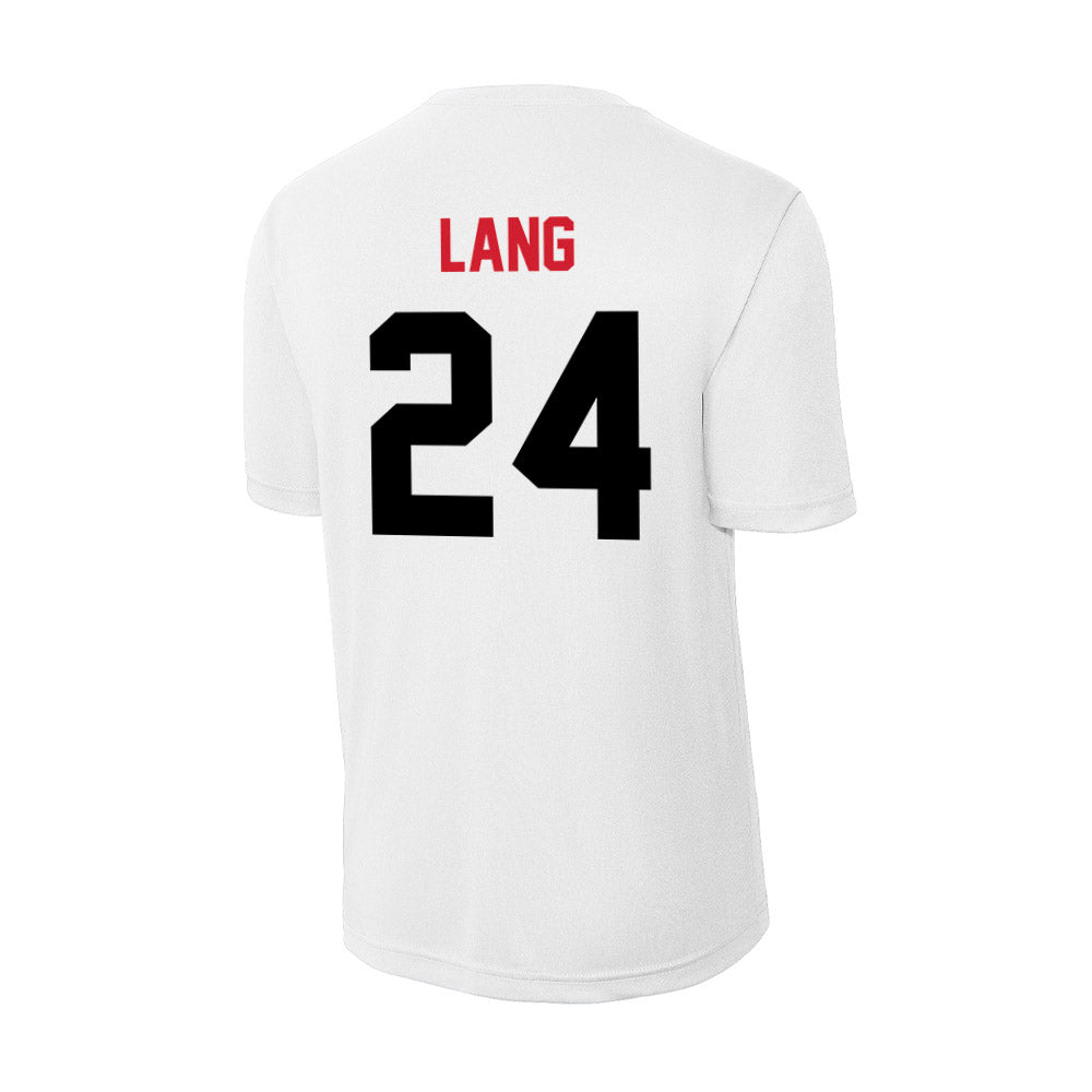 Arkansas State - NCAA Women's Bowling : Amanda Lang - Performance T-Shirt-1
