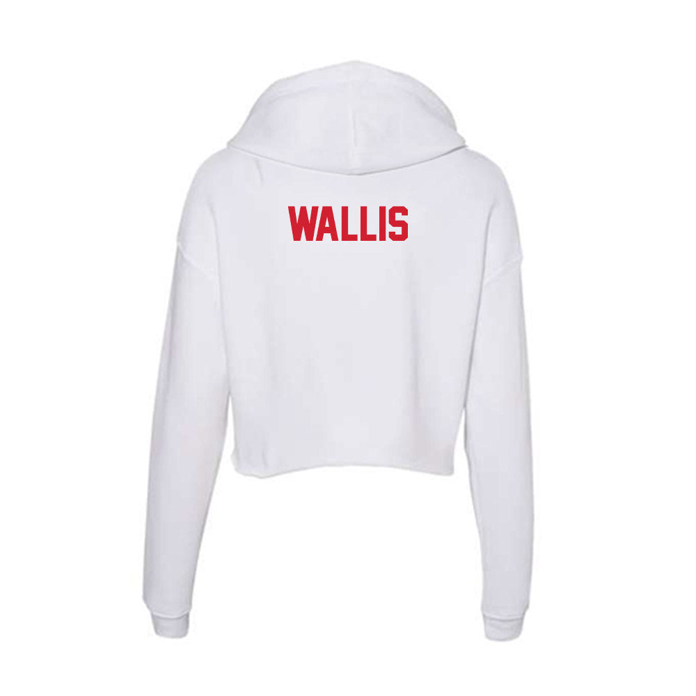 Arkansas State - NCAA Men's Golf : Jake Wallis - Women's Crop Fleece Hoodie-1