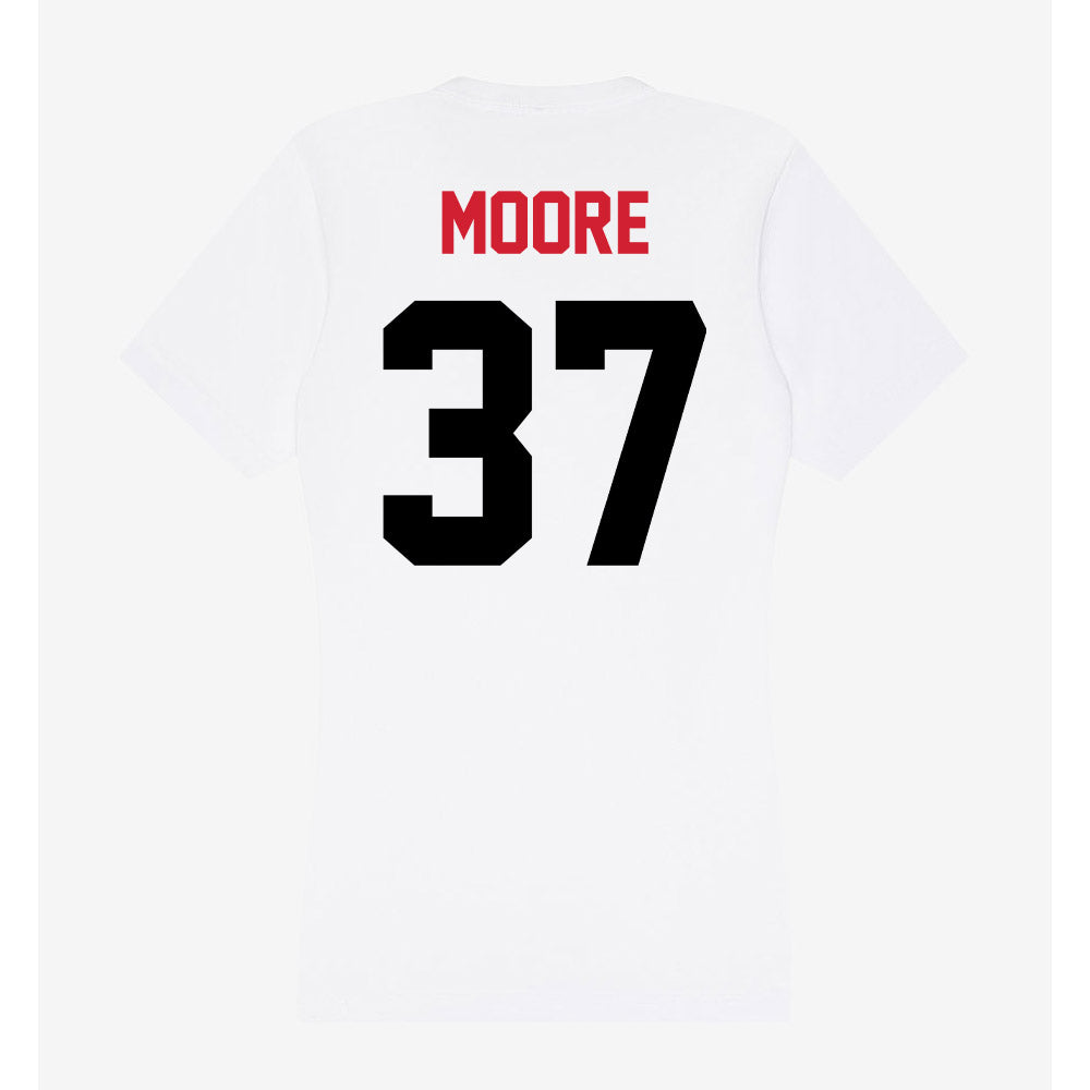 Arkansas State - NCAA Football : Ashton Moore - Women's V-Neck T-Shirt-1