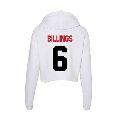 Arkansas State - NCAA Women's Volleyball : Yazmyn Billings - Women's Crop Fleece Hoodie-1