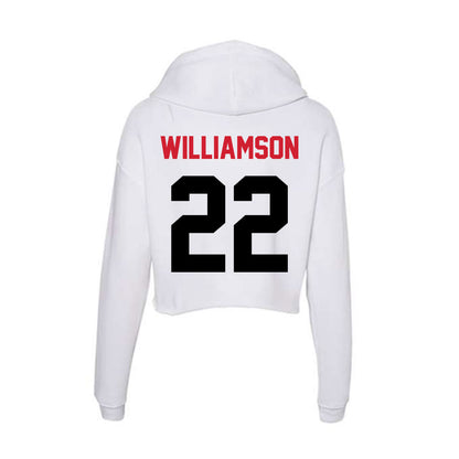 Arkansas State - NCAA Women's Soccer : Aliyah Williamson - Women's Crop Fleece Hoodie-1