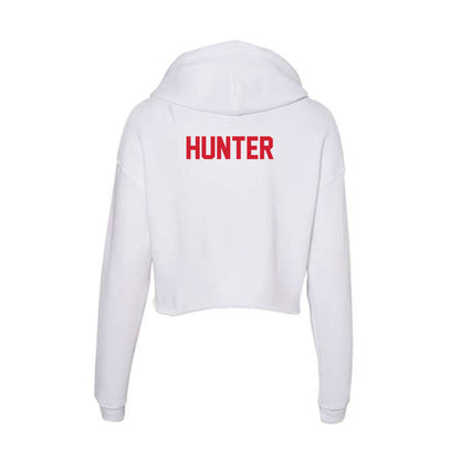 Arkansas State - NCAA Women's Track & Field : Maggie Hunter - Women's Crop Fleece Hoodie-1