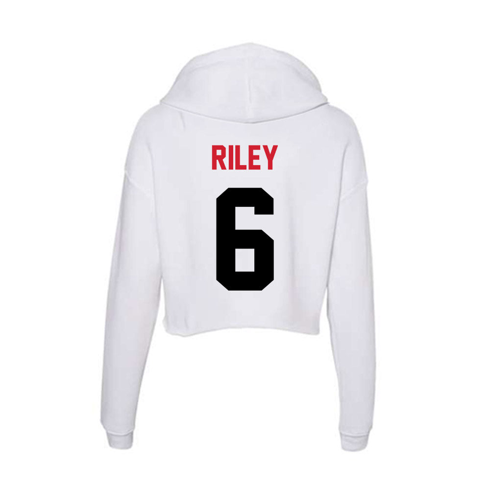 Arkansas State - NCAA Women's Soccer : Emma Riley - Women's Crop Fleece Hoodie-1
